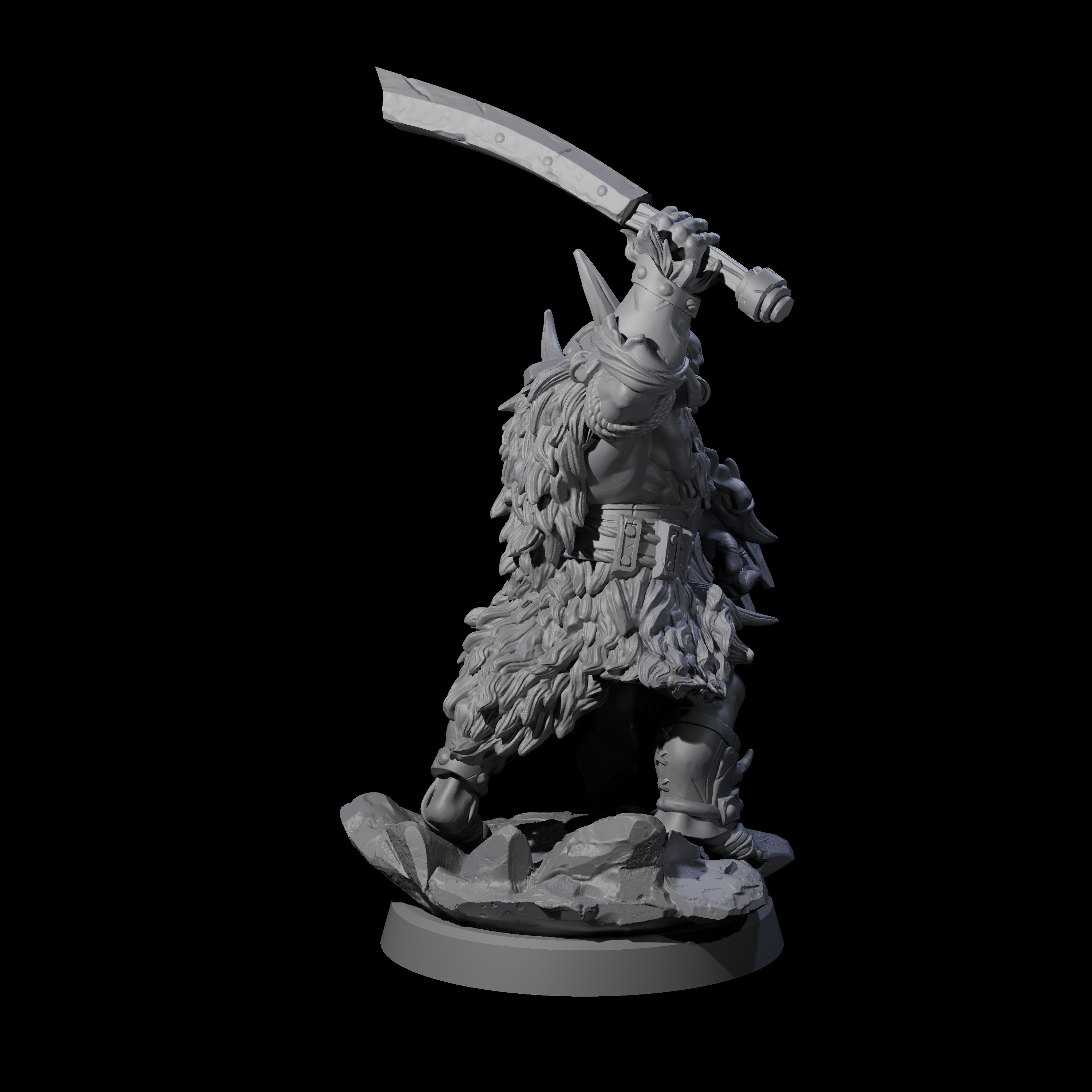 Elite Orc Hit Squad D Miniature for Dungeons and Dragons, Pathfinder or other TTRPGs