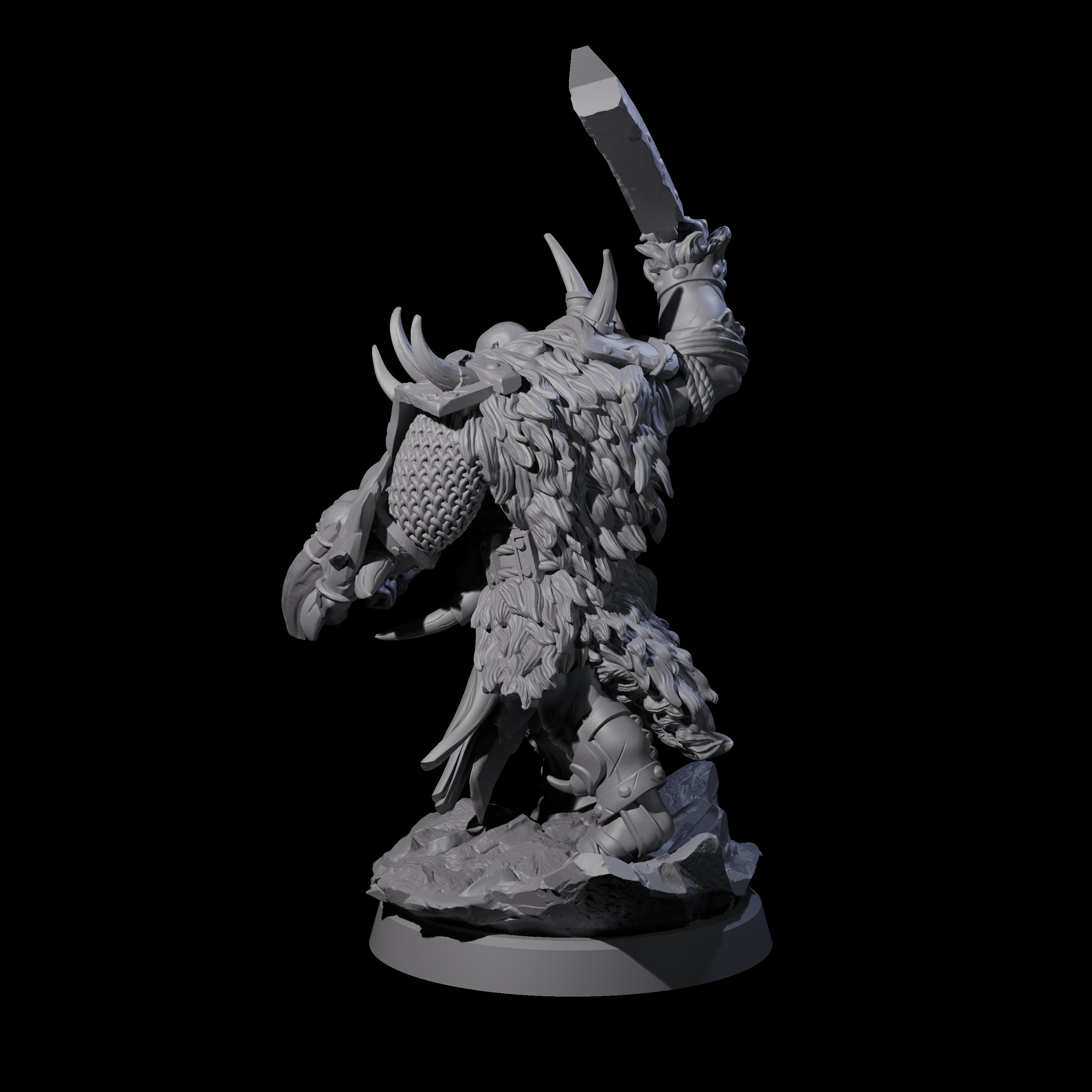 Elite Orc Hit Squad D Miniature for Dungeons and Dragons, Pathfinder or other TTRPGs