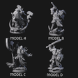 Elite Orc Hit Squad Miniature for Dungeons and Dragons, Pathfinder or other TTRPGs