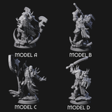 Elite Orc Hit Squad Miniature for Dungeons and Dragons, Pathfinder or other TTRPGs