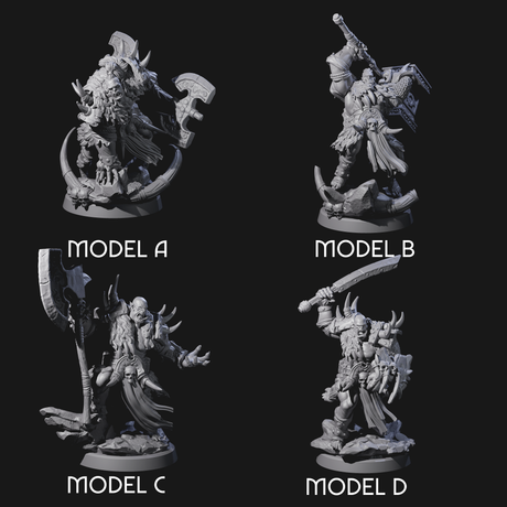Elite Orc Hit Squad Miniature for Dungeons and Dragons, Pathfinder or other TTRPGs