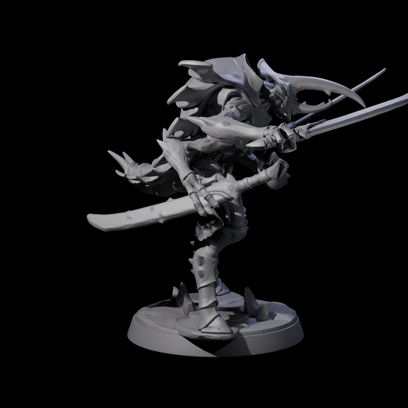 Elite Thri-kreen Warrior Miniature for Dungeons and Dragons, Pathfinder or other TTRPGs