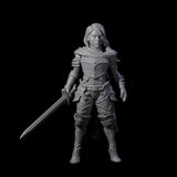 Elmna - Captain of the Guard Miniature for Dungeons and Dragons, Pathfinder or other TTRPGs