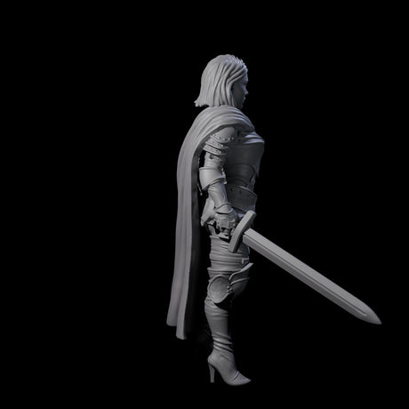 Elmna - Captain of the Guard Miniature for Dungeons and Dragons, Pathfinder or other TTRPGs