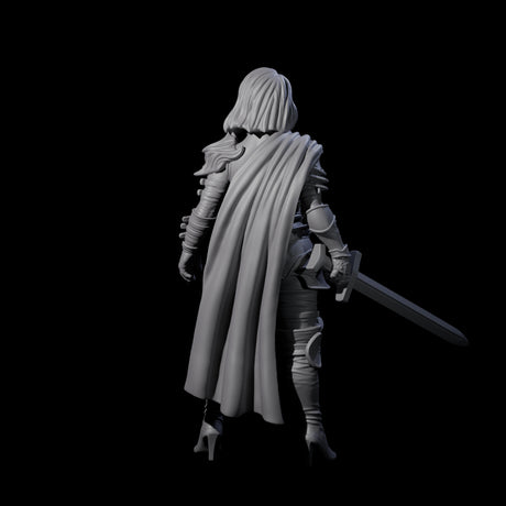 Elmna - Captain of the Guard Miniature for Dungeons and Dragons, Pathfinder or other TTRPGs
