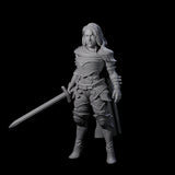 Elmna - Captain of the Guard Miniature for Dungeons and Dragons, Pathfinder or other TTRPGs