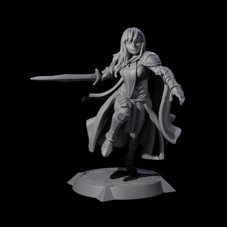 Elune - Striking Fighter Miniature for Dungeons and Dragons, Pathfinder or other TTRPGs