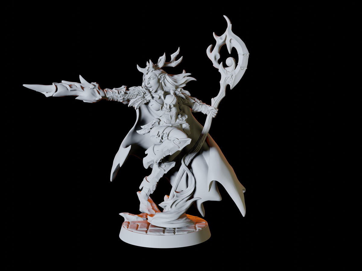 Elven Druid Miniature for Dungeons and Dragons, Pathfinder or other TTRPGs