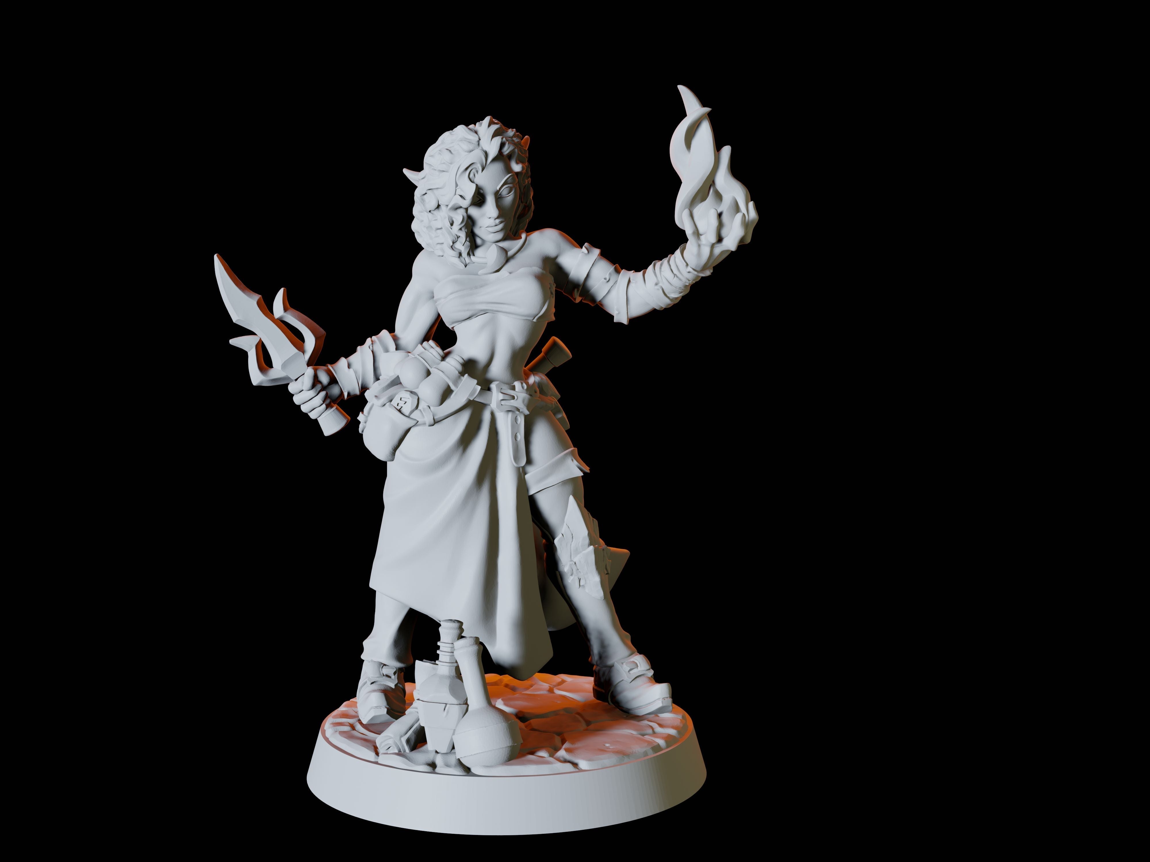 Elf Rogue Miniature for Dungeons and Dragons - Myth Forged