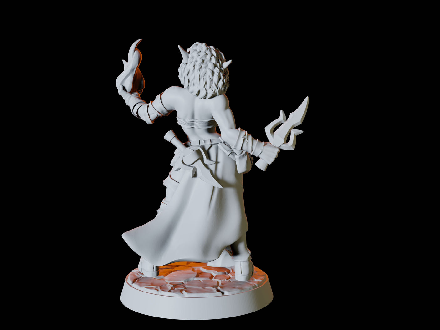 Elven Rogue Miniature for Dungeons and Dragons, Pathfinder or other TTRPGs
