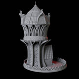 Elven Tower Dice Tower Miniature for Dungeons and Dragons, Pathfinder or other TTRPGs
