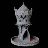 Elven Tower Dice Tower Miniature for Dungeons and Dragons, Pathfinder or other TTRPGs