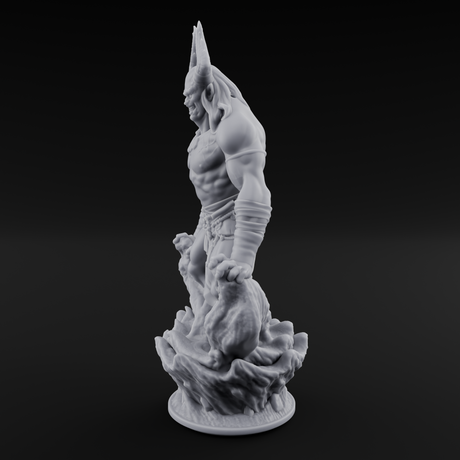 Emerging Djinni Elemental Miniature for Dungeons and Dragons, Pathfinder or other TTRPGs