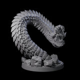 Emerging Purple Worm A Miniature for Dungeons and Dragons, Pathfinder or other TTRPGs