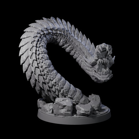 Emerging Purple Worm A Miniature for Dungeons and Dragons, Pathfinder or other TTRPGs