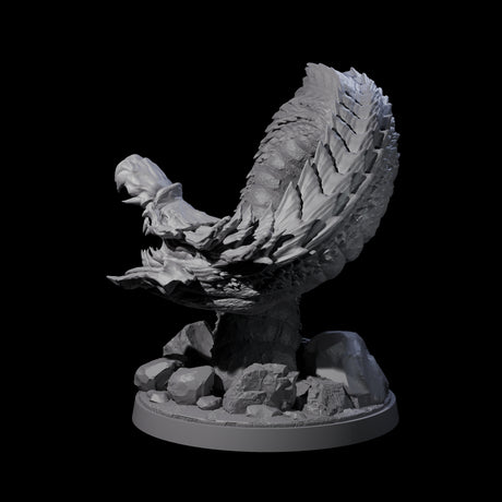 Emerging Purple Worm A Miniature for Dungeons and Dragons, Pathfinder or other TTRPGs