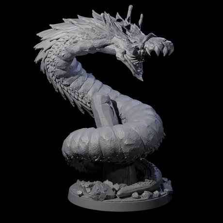 Emerging Purple Worm B Miniature for Dungeons and Dragons, Pathfinder or other TTRPGs