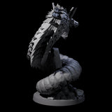 Emerging Purple Worm B Miniature for Dungeons and Dragons, Pathfinder or other TTRPGs