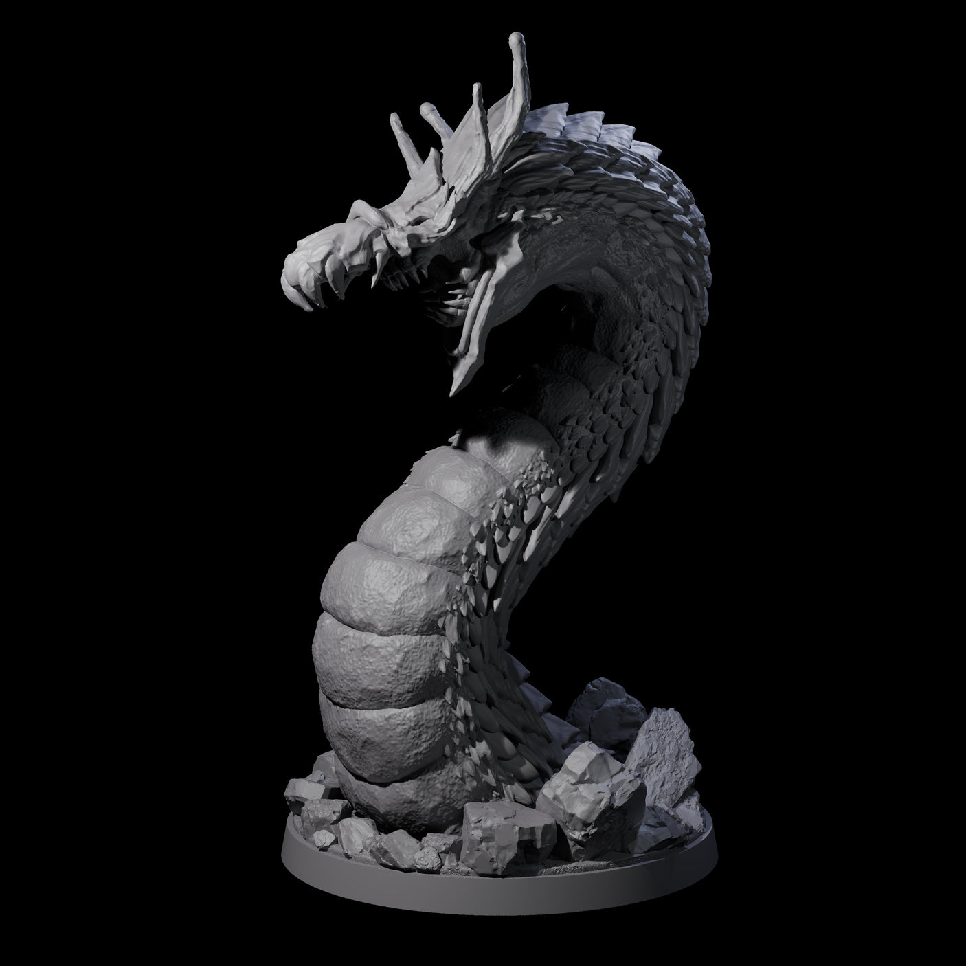 Emerging Purple Worm C Miniature for Dungeons and Dragons, Pathfinder or other TTRPGs