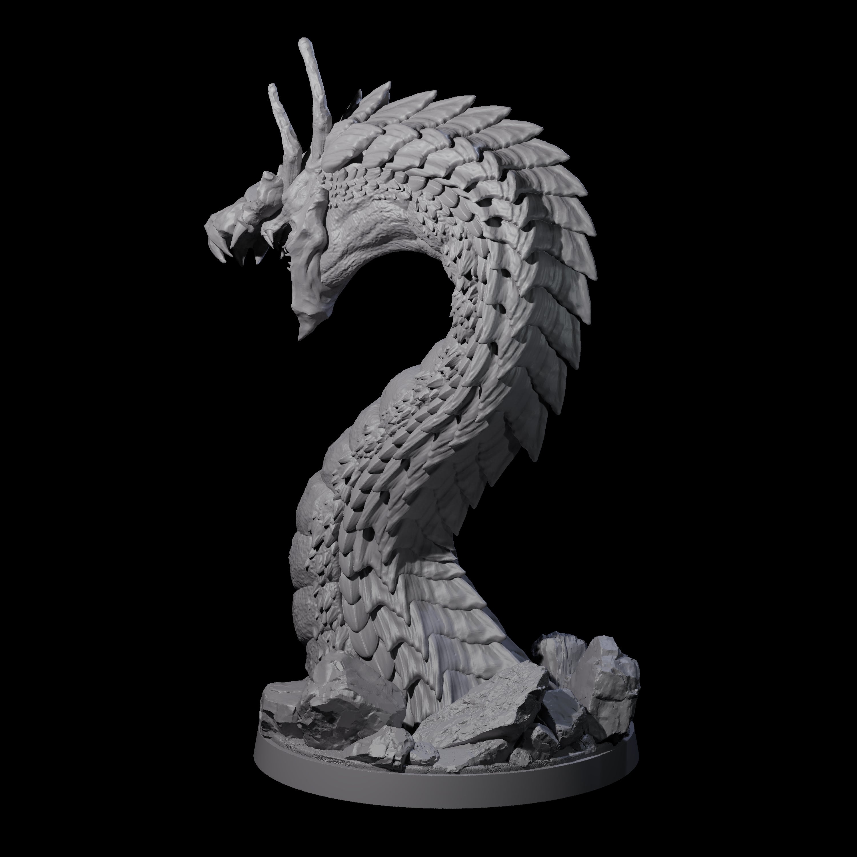 Emerging Purple Worm C Miniature for Dungeons and Dragons, Pathfinder or other TTRPGs