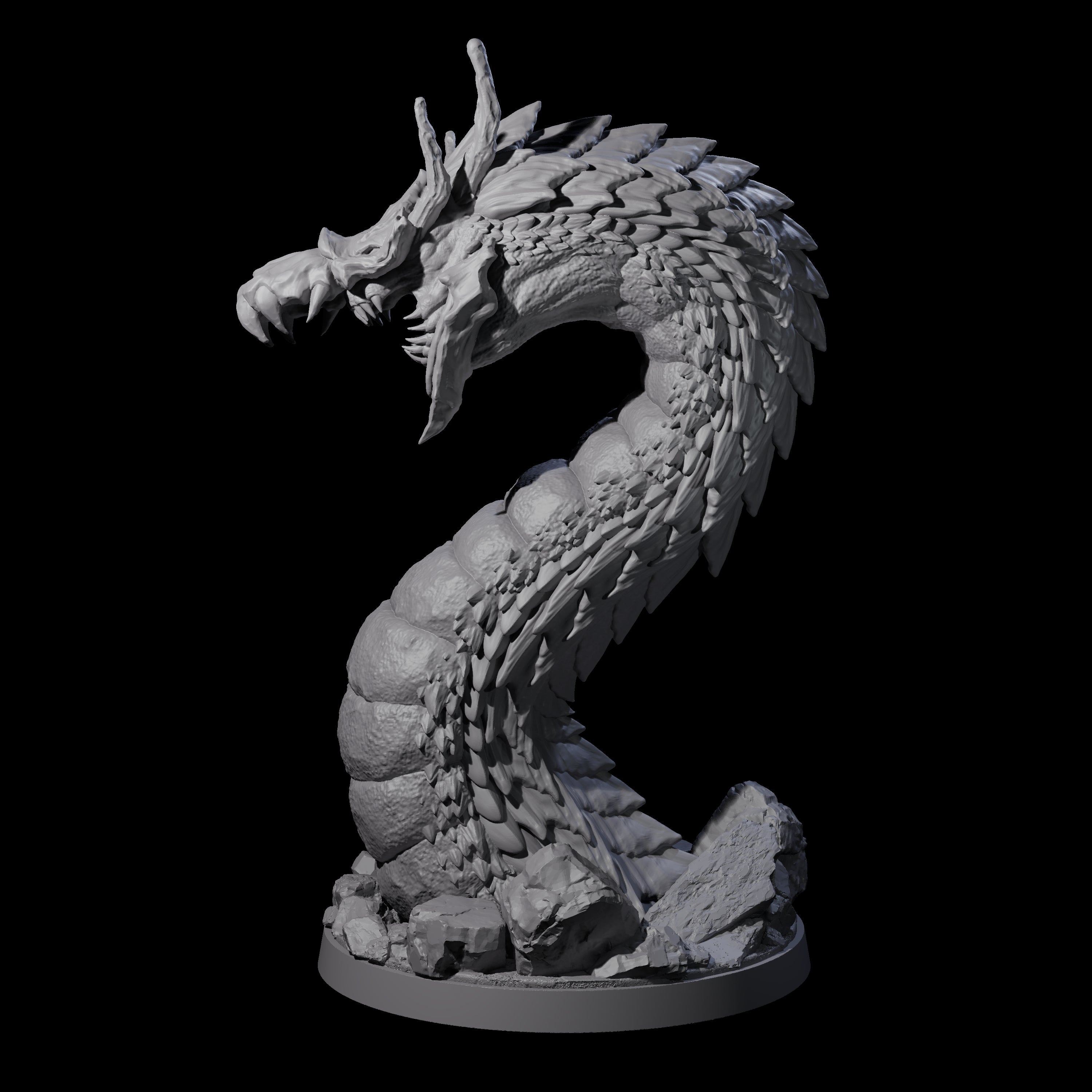 Emerging Purple Worm C Miniature for Dungeons and Dragons, Pathfinder or other TTRPGs