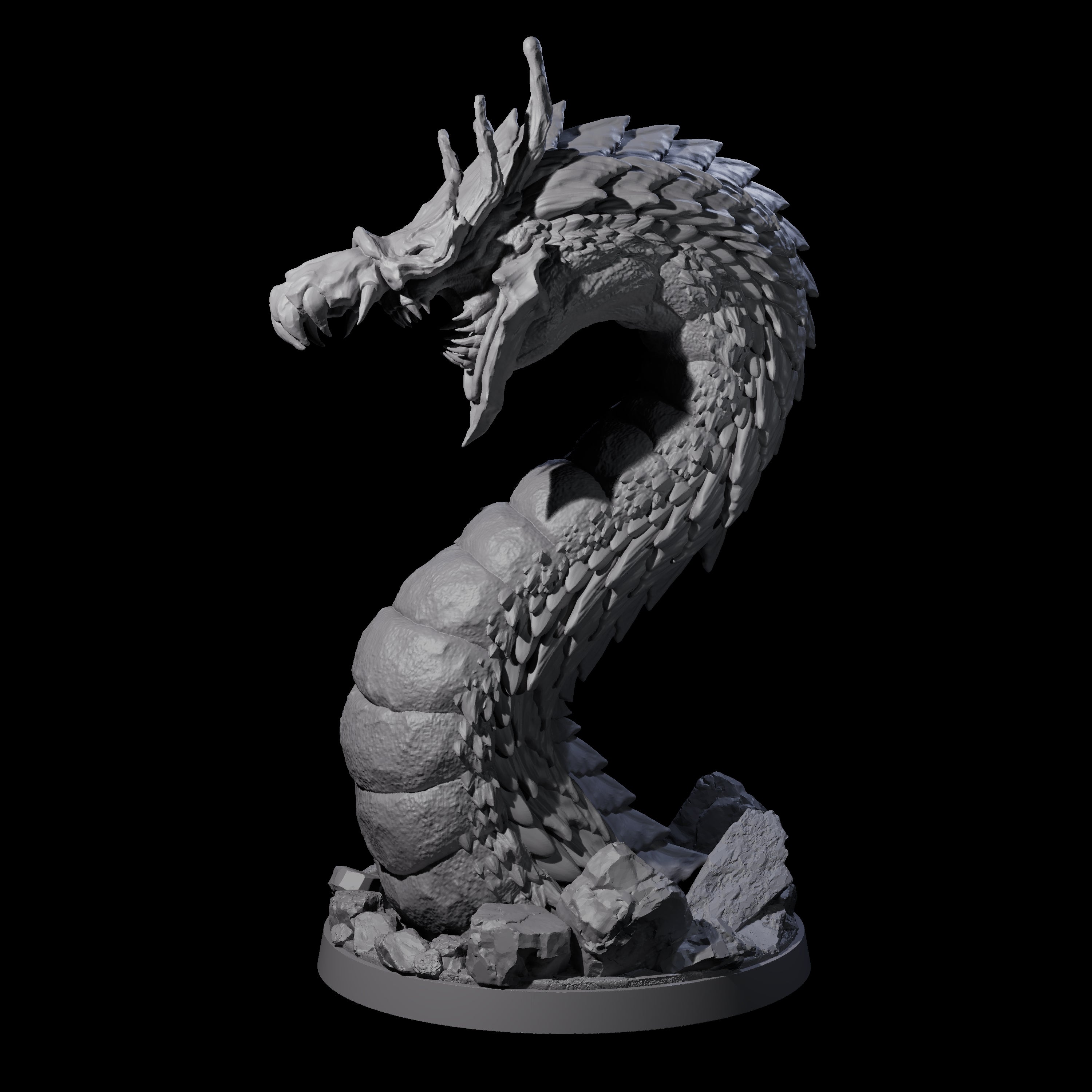Emerging Purple Worm C Miniature for Dungeons and Dragons, Pathfinder or other TTRPGs