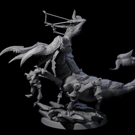 Enchanting Scorpion Drider A Miniature for Dungeons and Dragons, Pathfinder or other TTRPGs