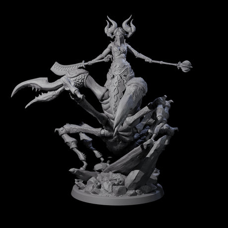 Enchanting Scorpion Drider B Miniature for Dungeons and Dragons, Pathfinder or other TTRPGs