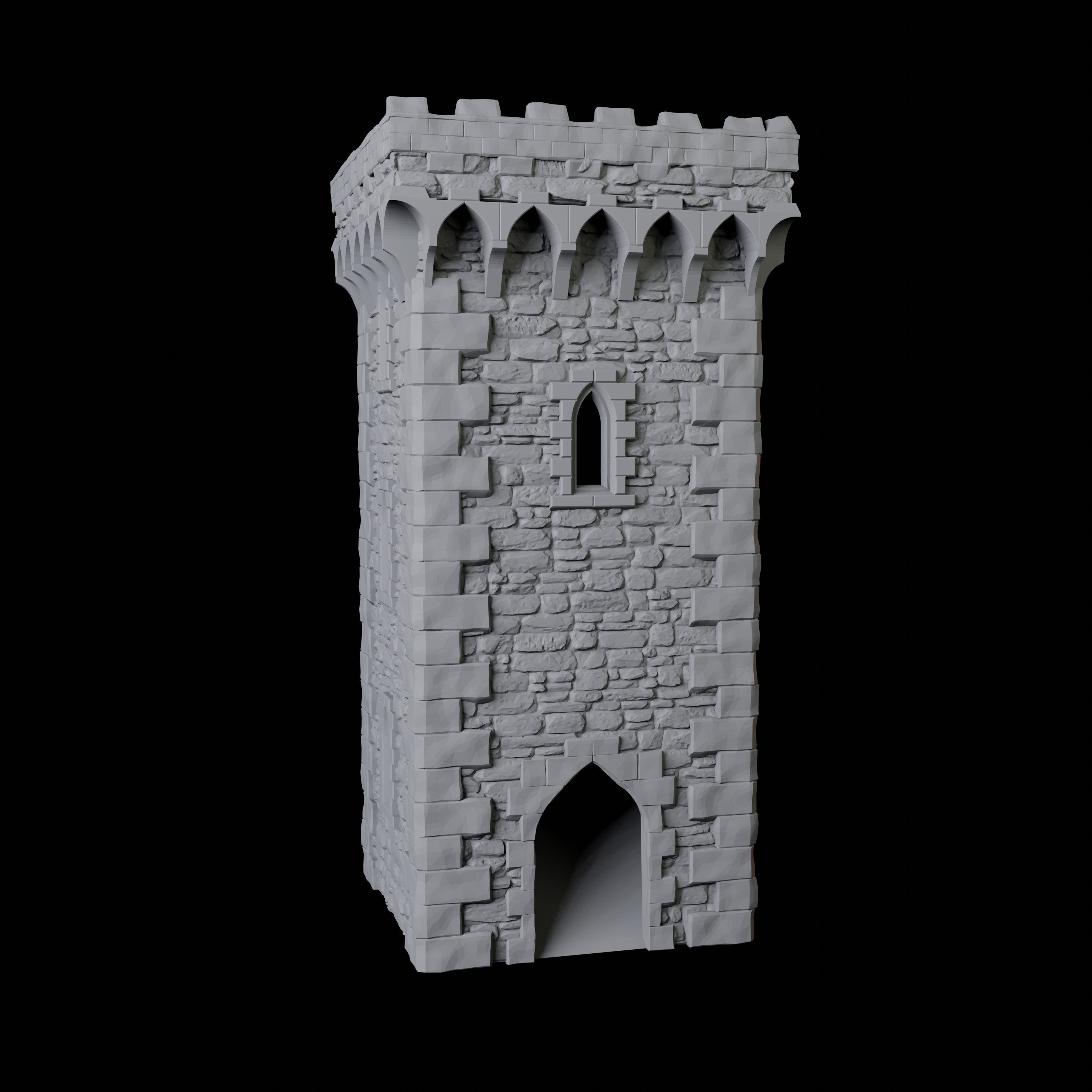 English Castle Dice Tower Miniature for Dungeons and Dragons