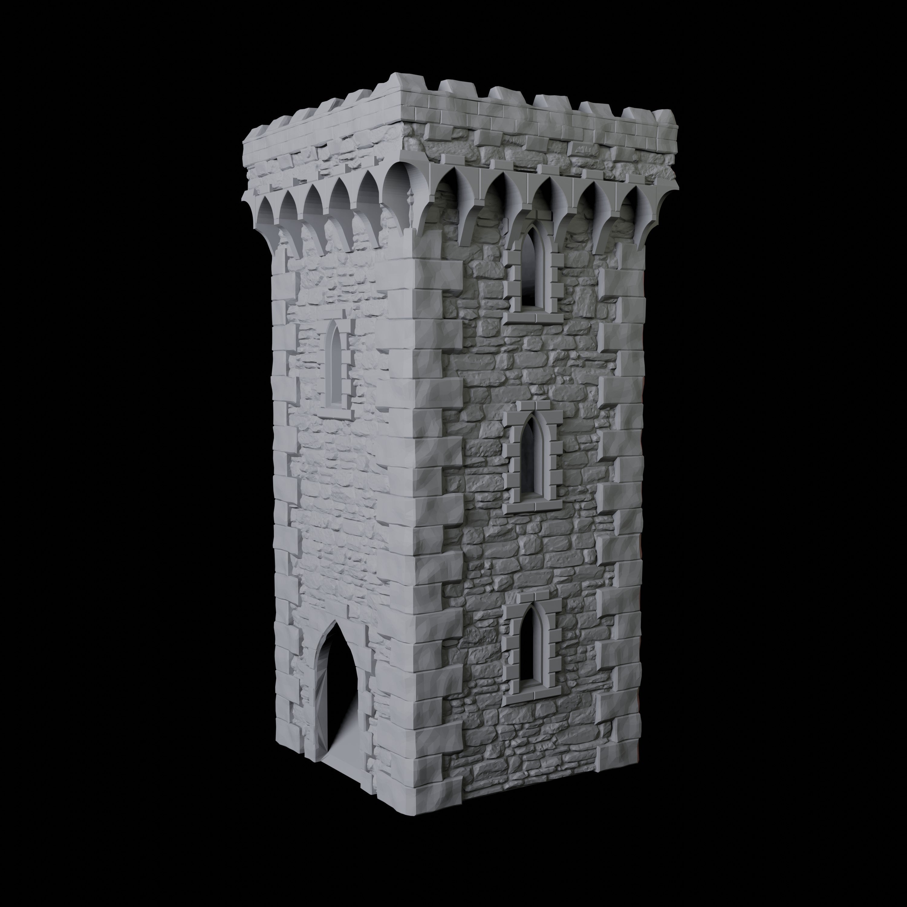 English Castle Dice Tower Miniature for Dungeons and Dragons
