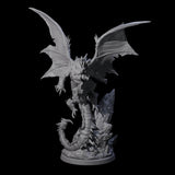 Enraged Crouching Dragon Miniature for Dungeons and Dragons, Pathfinder or other TTRPGs