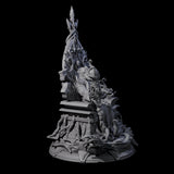 Enthroned Underwater Tentacle Monster Miniature for Dungeons and Dragons, Pathfinder or other TTRPGs
