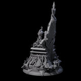 Enthroned Underwater Tentacle Monster Miniature for Dungeons and Dragons, Pathfinder or other TTRPGs
