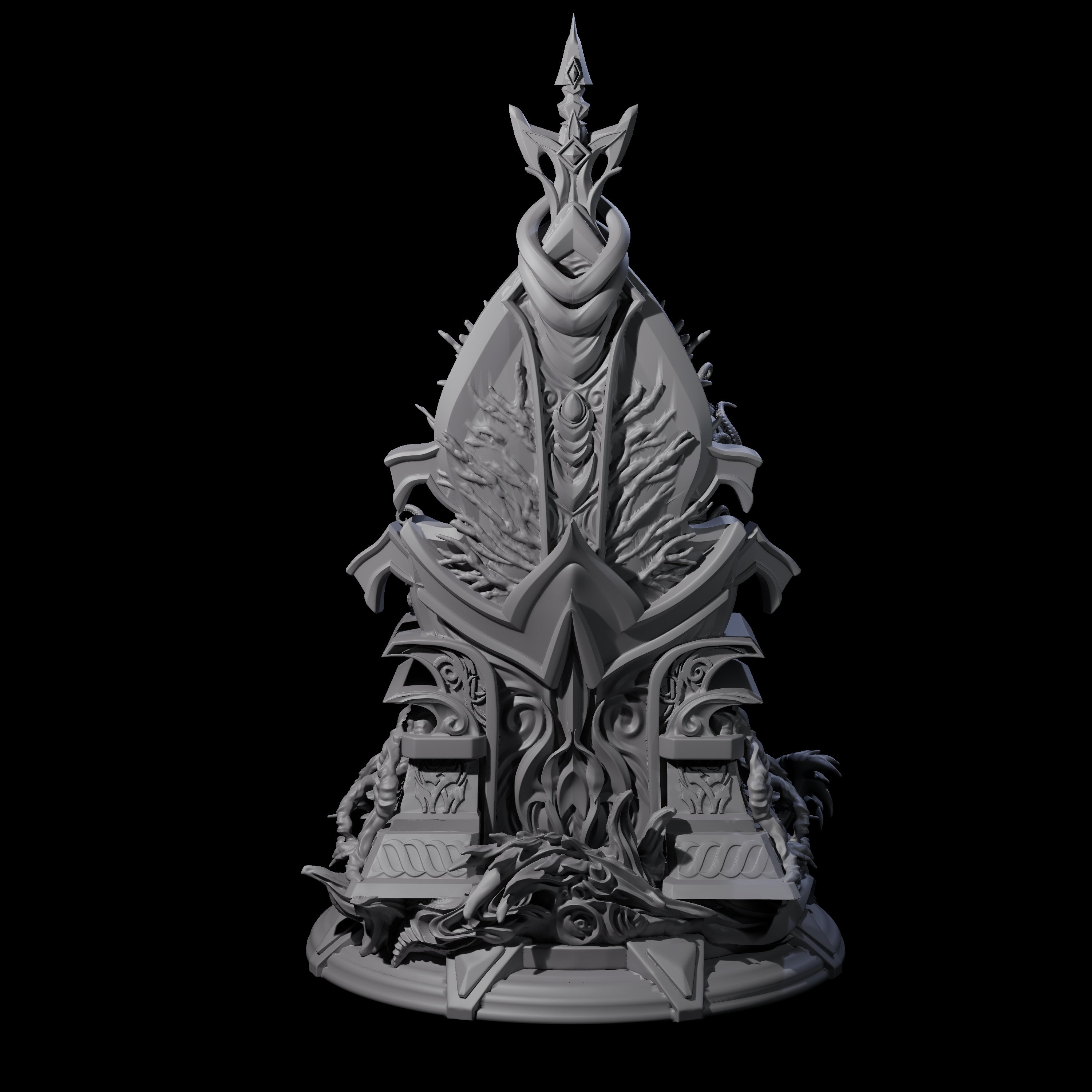 Enthroned Underwater Tentacle Monster Miniature for Dungeons and Dragons, Pathfinder or other TTRPGs