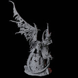 Epic Dracolich with Wraith Miniature for Dungeons and Dragons, Pathfinder or other TTRPGs
