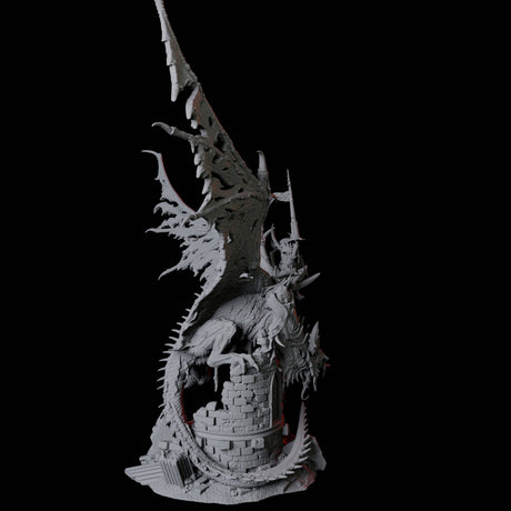 Epic Dracolich with Wraith Miniature for Dungeons and Dragons, Pathfinder or other TTRPGs