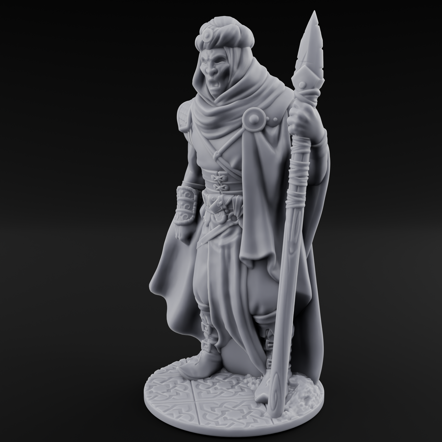Eternal Wight Soldier B Miniature for Dungeons and Dragons, Pathfinder or other TTRPGs
