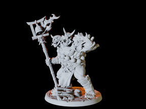 Ettin Sorcerer Miniature for Dungeons and Dragons, Pathfinder or other TTRPGs
