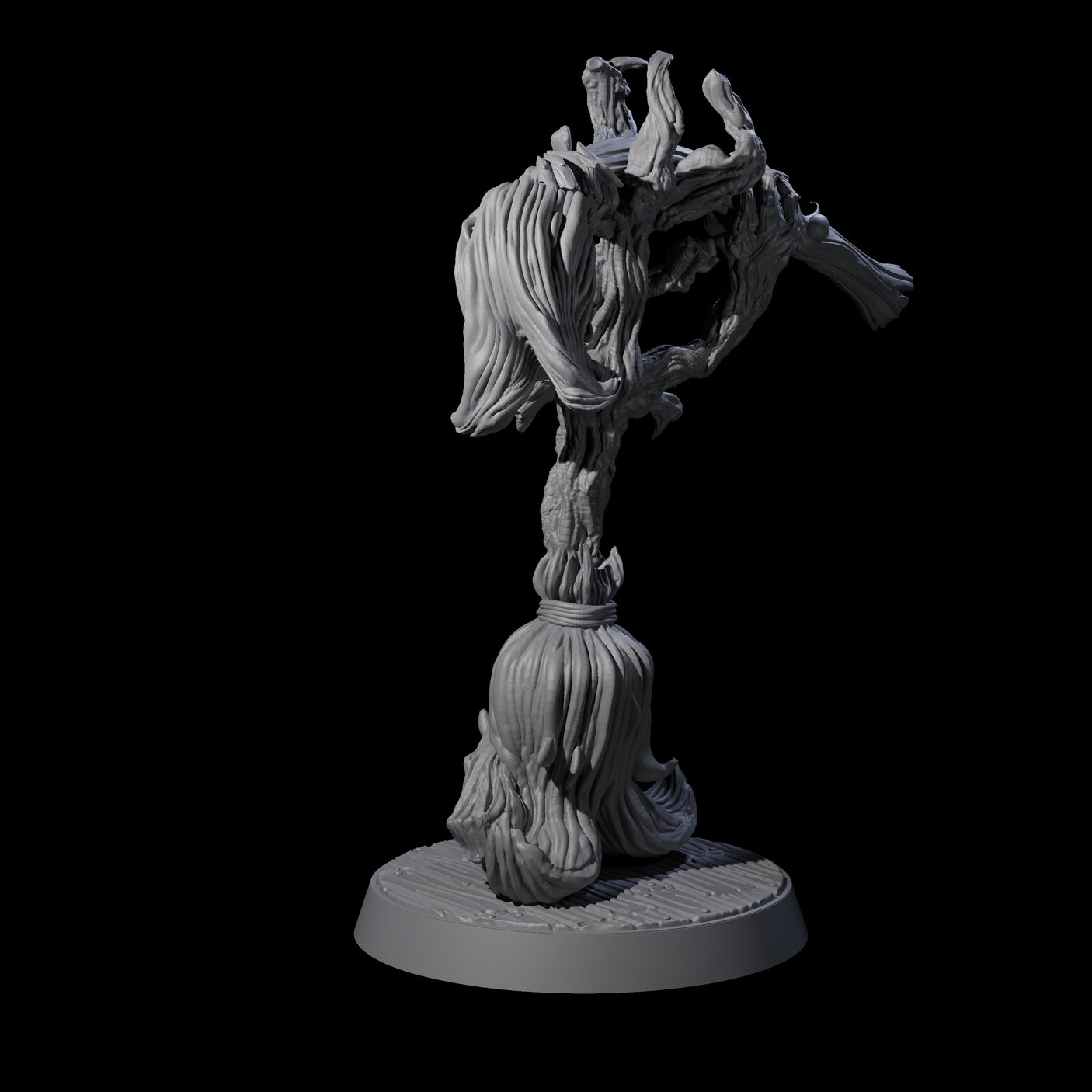 Evil Animated Broom D Miniature for Dungeons and Dragons, Pathfinder or other TTRPGs