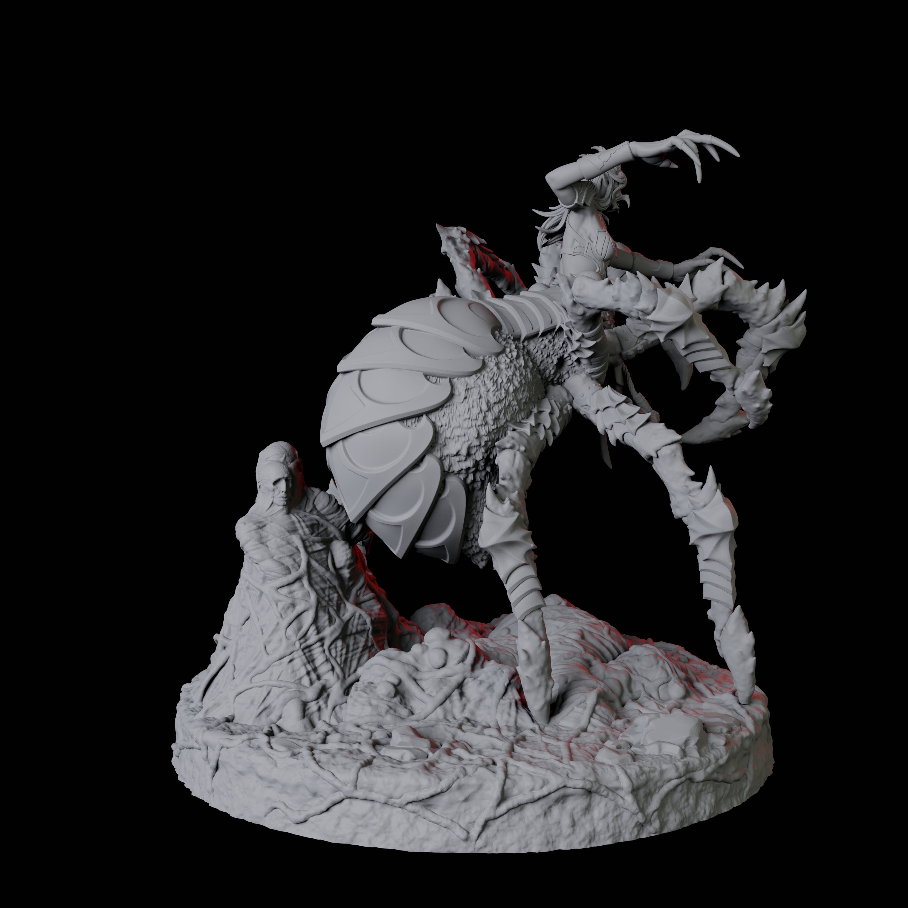 Evil Female Drider A Miniature for Dungeons and Dragons, Pathfinder or other TTRPGs