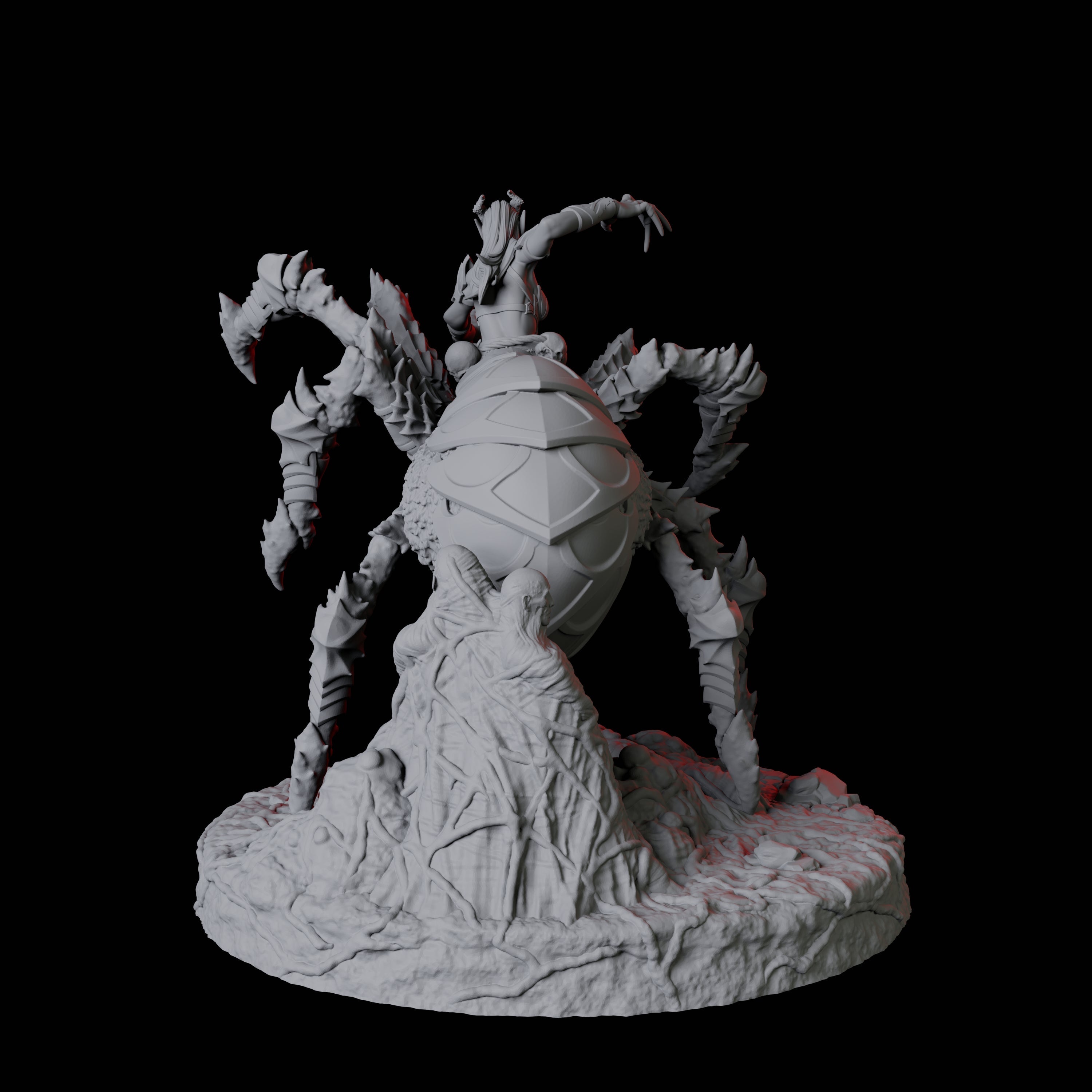 Evil Female Drider A Miniature for Dungeons and Dragons, Pathfinder or other TTRPGs