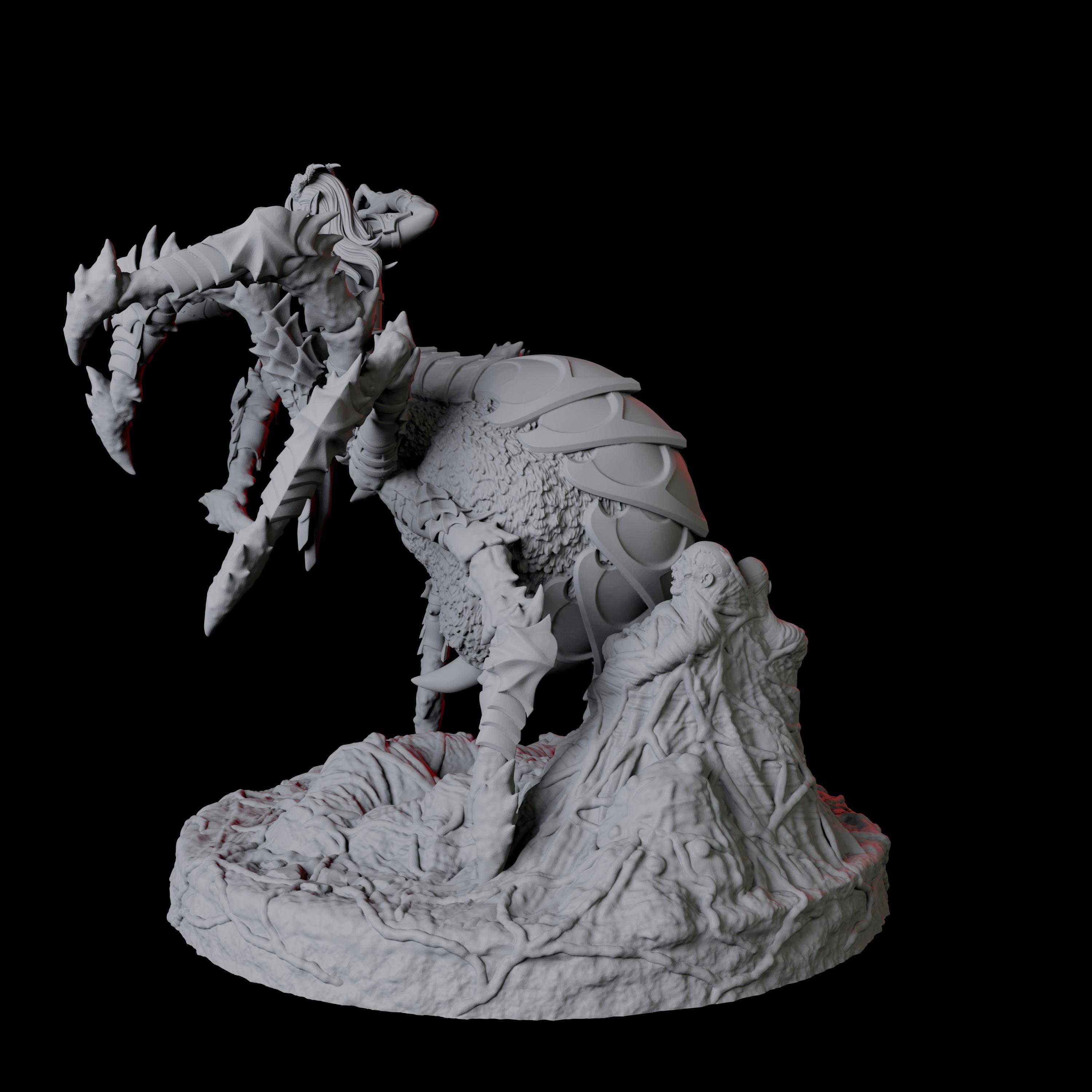 Evil Female Drider A Miniature for Dungeons and Dragons, Pathfinder or other TTRPGs