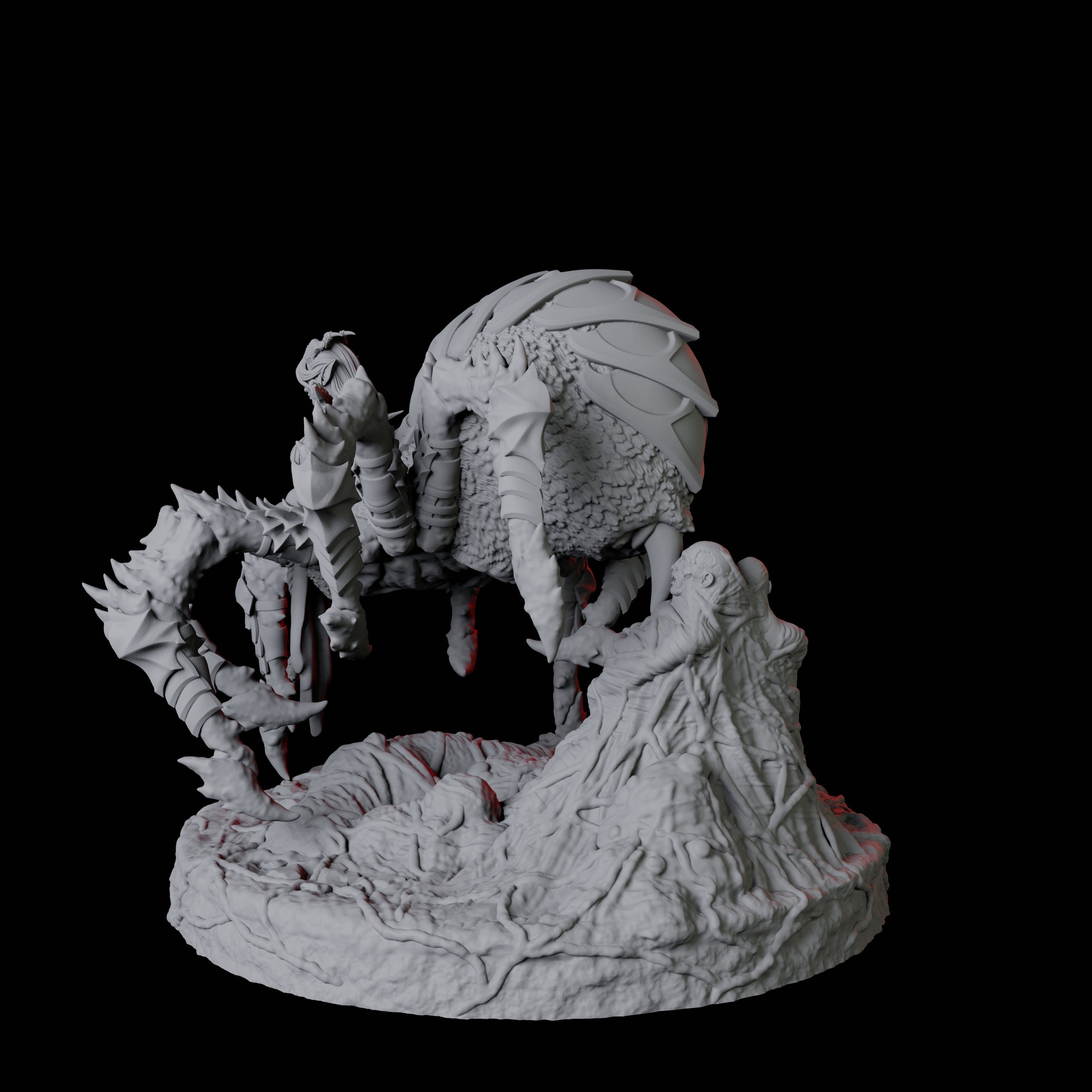 Evil Female Drider B Miniature for Dungeons and Dragons, Pathfinder or other TTRPGs