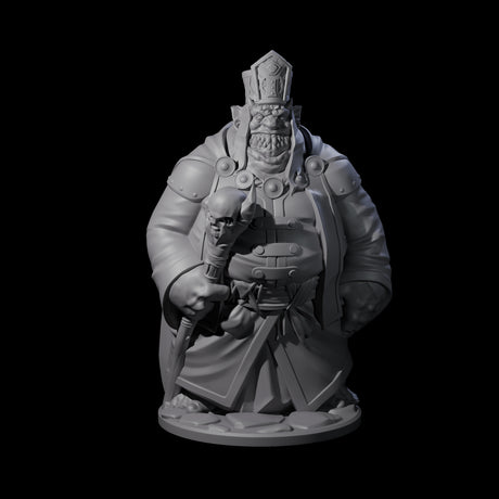 Evil Grin Demon Priest Miniature for Dungeons and Dragons, Pathfinder or other TTRPGs
