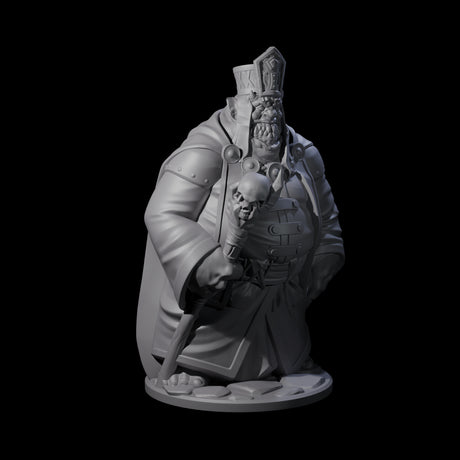 Evil Grin Demon Priest Miniature for Dungeons and Dragons, Pathfinder or other TTRPGs
