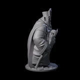 Evil Grin Demon Priest Miniature for Dungeons and Dragons, Pathfinder or other TTRPGs