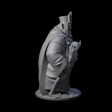 Evil Grin Demon Priest Miniature for Dungeons and Dragons, Pathfinder or other TTRPGs