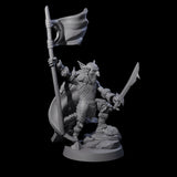 Evil Grinning Goblin Commander Miniature for Dungeons and Dragons, Pathfinder or other TTRPGs