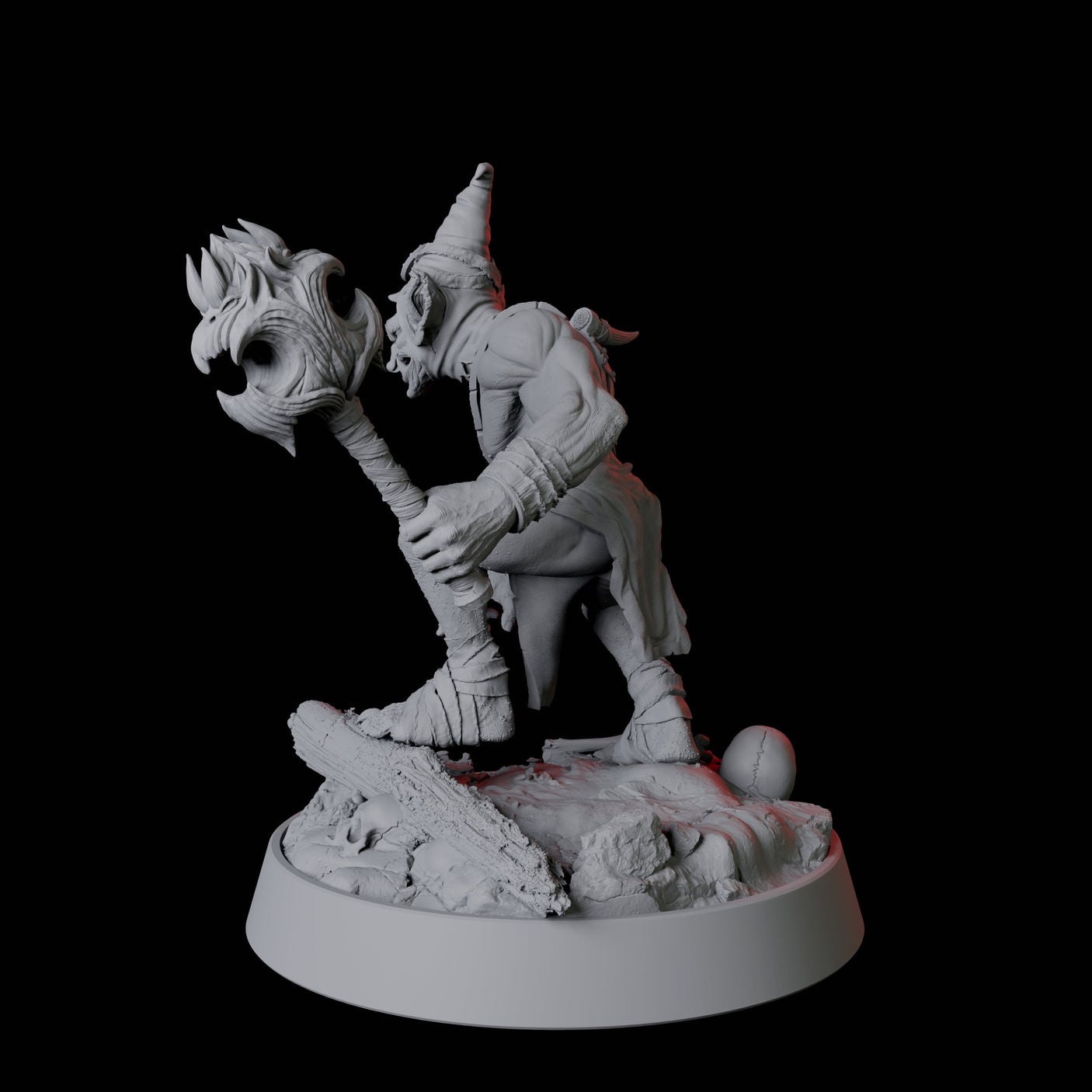 Evil Grinning Goblin Miniature for Dungeons and Dragons, Pathfinder or other TTRPGs