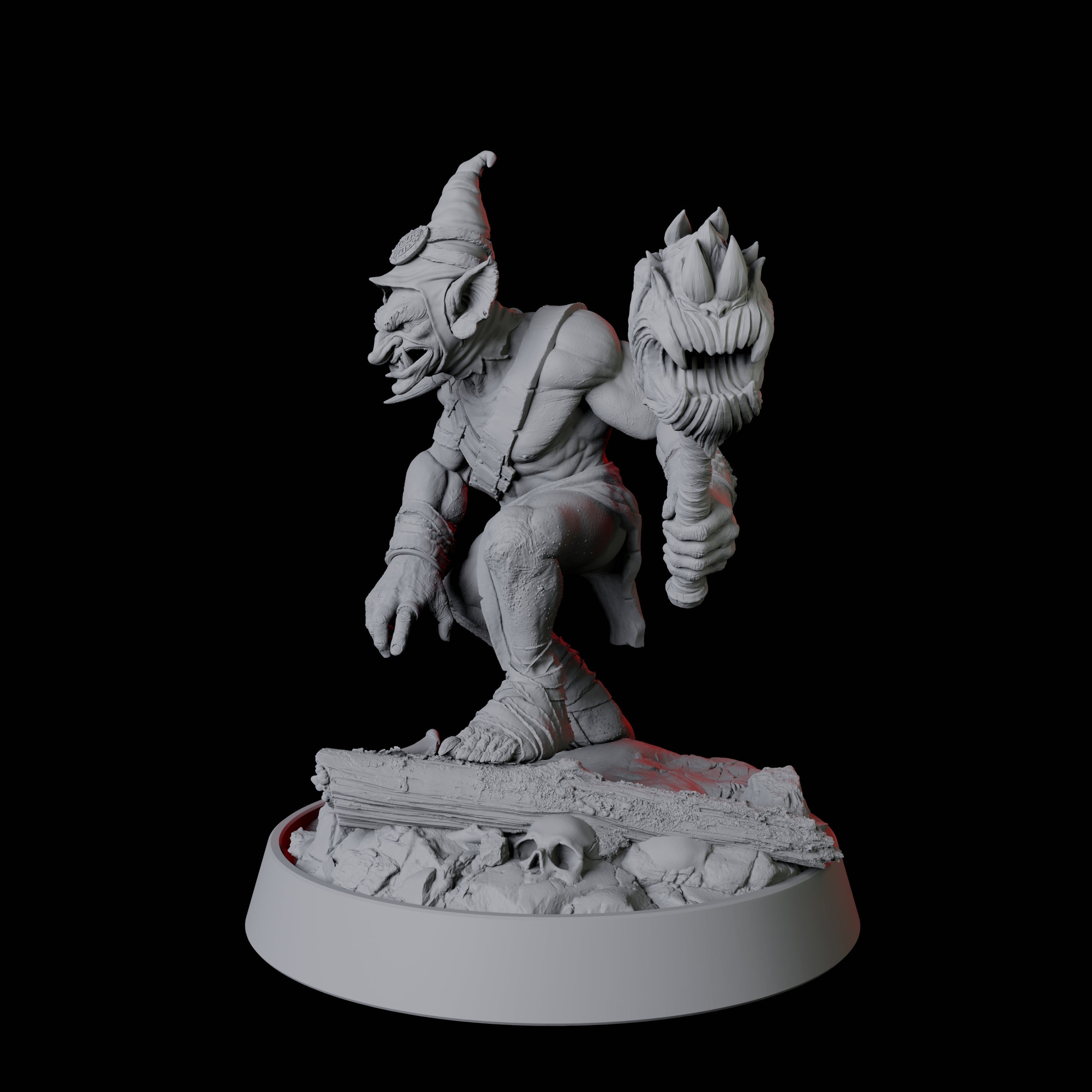 Evil Grinning Goblin Miniature for Dungeons and Dragons